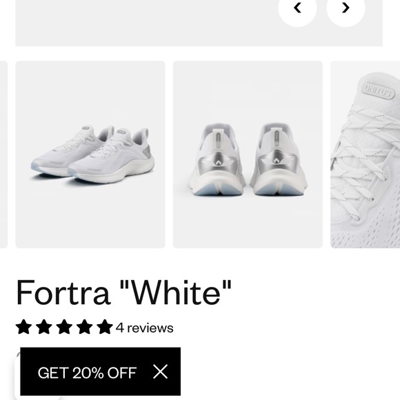 Unitus Mens Fortra White Athletic Sneakers size 10 - Picture 7 of 7